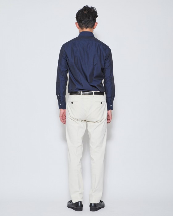 giannettoシャンブレー カッタウェイ シャツ【VINCI FIT/ヴィンチフィット】03l