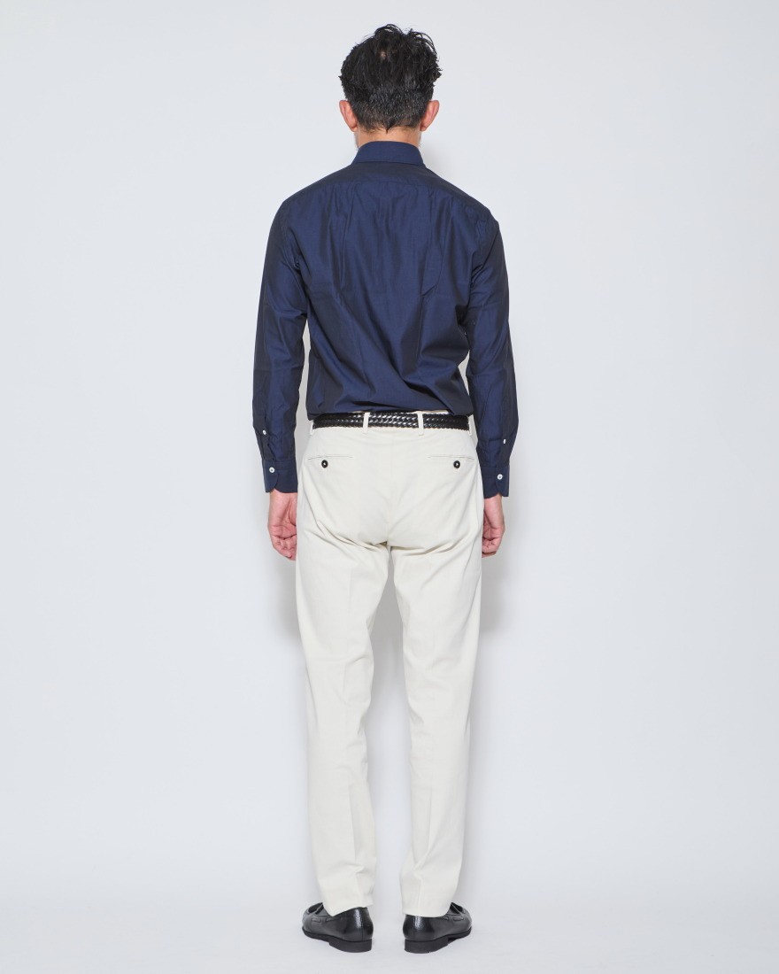 giannettoシャンブレー カッタウェイ シャツ【VINCI FIT/ヴィンチフィット】03l