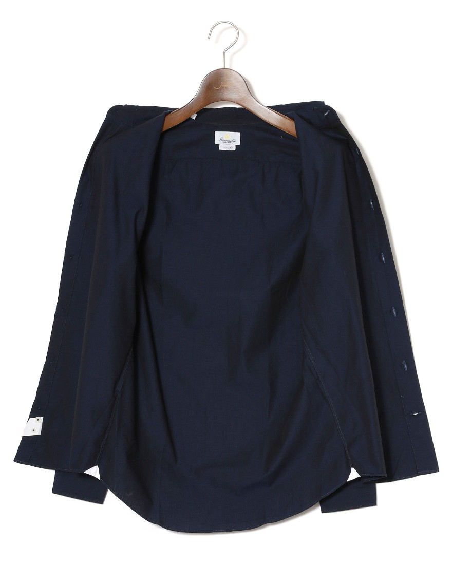 giannettoシャンブレー カッタウェイ シャツ【VINCI FIT/ヴィンチフィット】11l