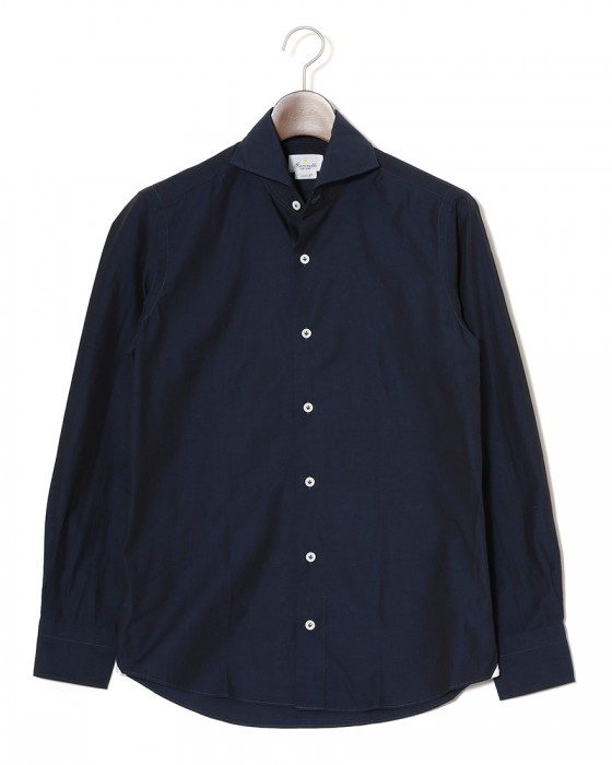 giannettoシャンブレー カッタウェイ シャツ【VINCI FIT/ヴィンチフィット】c0