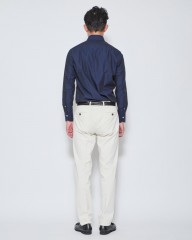 giannettoシャンブレー カッタウェイ シャツ【VINCI FIT/ヴィンチフィット】mb_03l