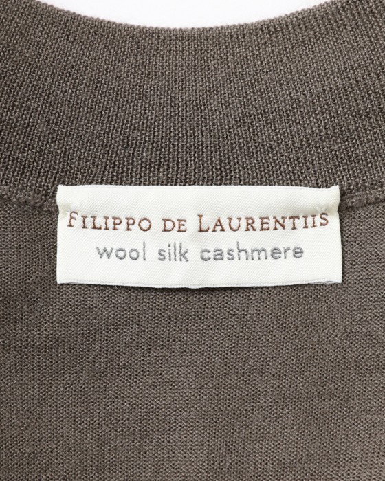 FILIPPO DE LAURENTIIS18G ウールシルクカシミヤ モックネックニット05l