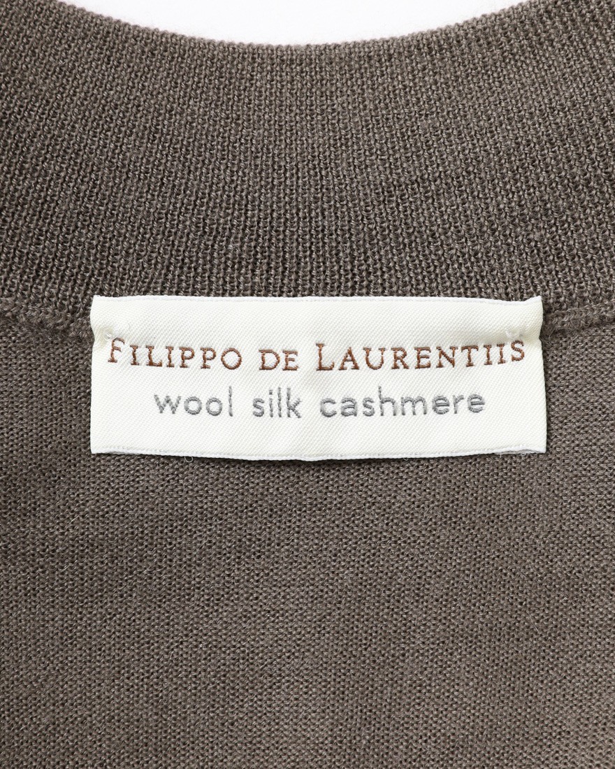 FILIPPO DE LAURENTIIS18G ウールシルクカシミヤ モックネックニット05l