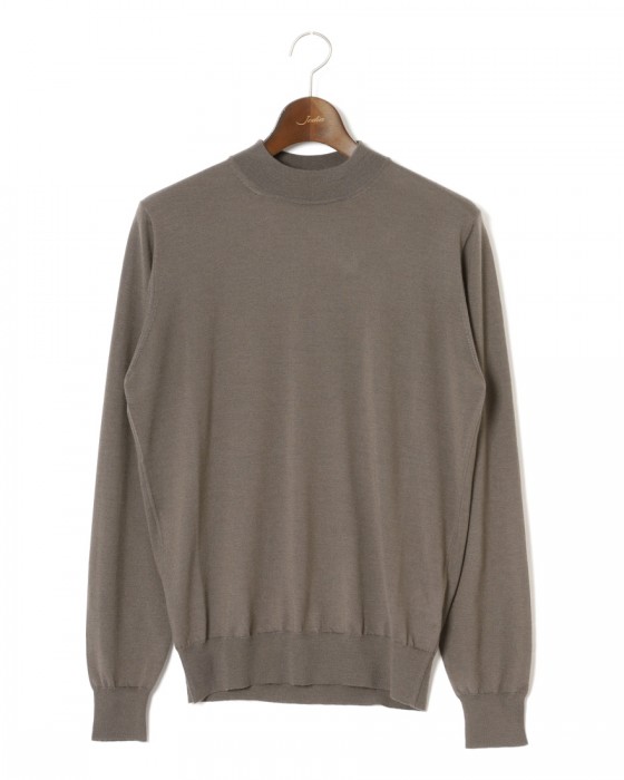 FILIPPO DE LAURENTIIS18G ウールシルクカシミヤ モックネックニットc1