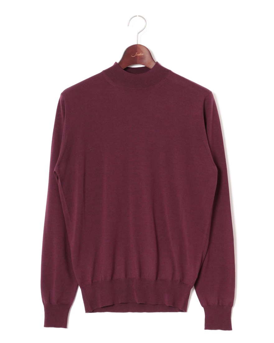 FILIPPO DE LAURENTIIS18G ウールシルクカシミヤ モックネックニットc2