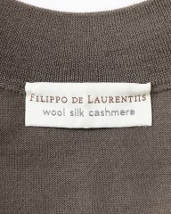 FILIPPO DE LAURENTIIS18G ウールシルクカシミヤ モックネックニットmb_05l