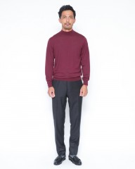 FILIPPO DE LAURENTIIS18G ウールシルクカシミヤ モックネックニットmb_13l