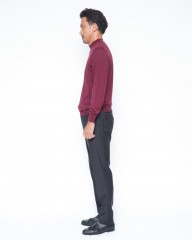 FILIPPO DE LAURENTIIS18G ウールシルクカシミヤ モックネックニットmb_14l