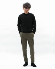 FILIPPO DE LAURENTIIS18G ウールシルクカシミヤ モックネックニットmb_ma