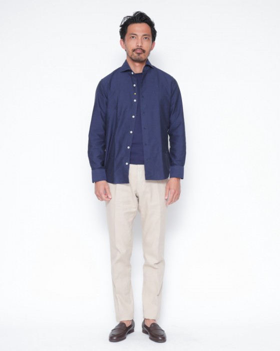 giannettoオックス カッタウェイシャツ 【SLIM FIT】18l