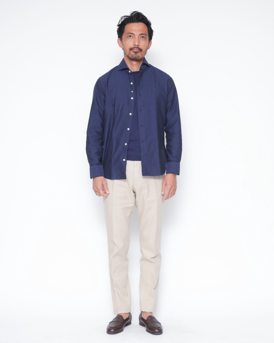 giannettoオックス カッタウェイシャツ 【SLIM FIT】18l