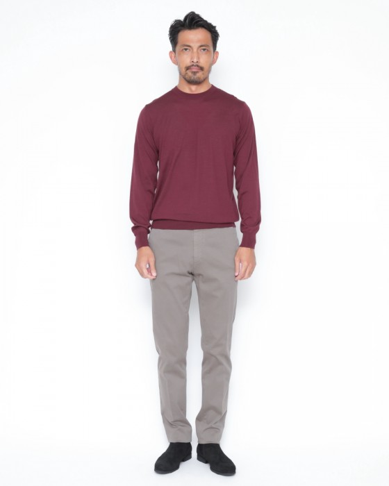 FILIPPO DE LAURENTIIS18G ウールシルクカシミヤ クルーネックニット01l