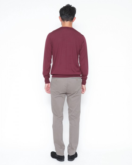FILIPPO DE LAURENTIIS18G ウールシルクカシミヤ クルーネックニット03l