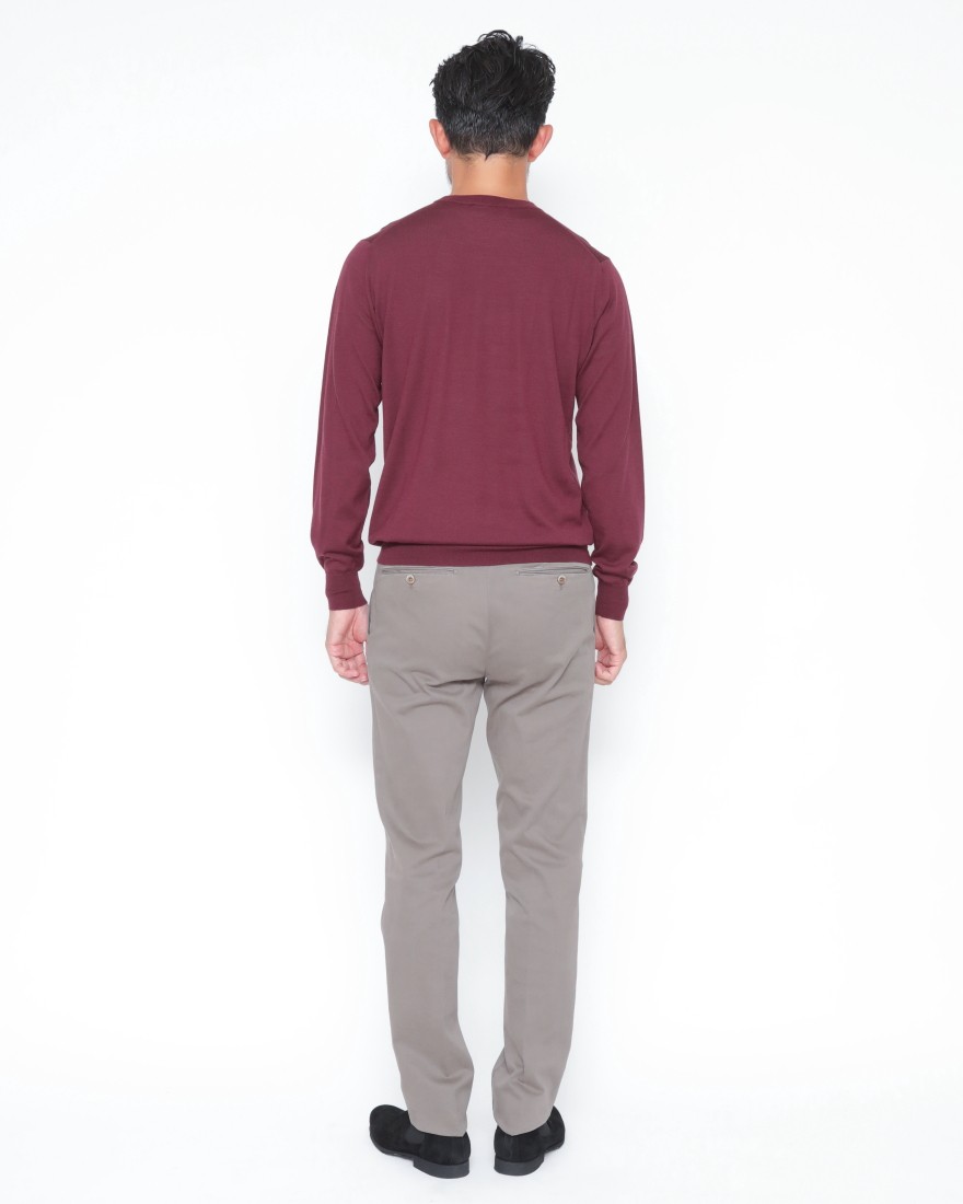 FILIPPO DE LAURENTIIS18G ウールシルクカシミヤ クルーネックニット03l