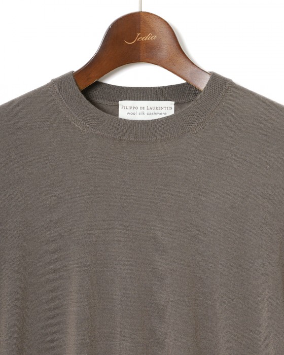FILIPPO DE LAURENTIIS18G ウールシルクカシミヤ クルーネックニット07l