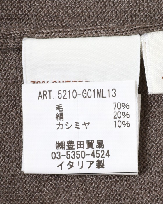FILIPPO DE LAURENTIIS18G ウールシルクカシミヤ クルーネックニット14l