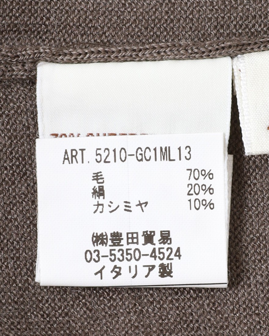 FILIPPO DE LAURENTIIS18G ウールシルクカシミヤ クルーネックニット14l