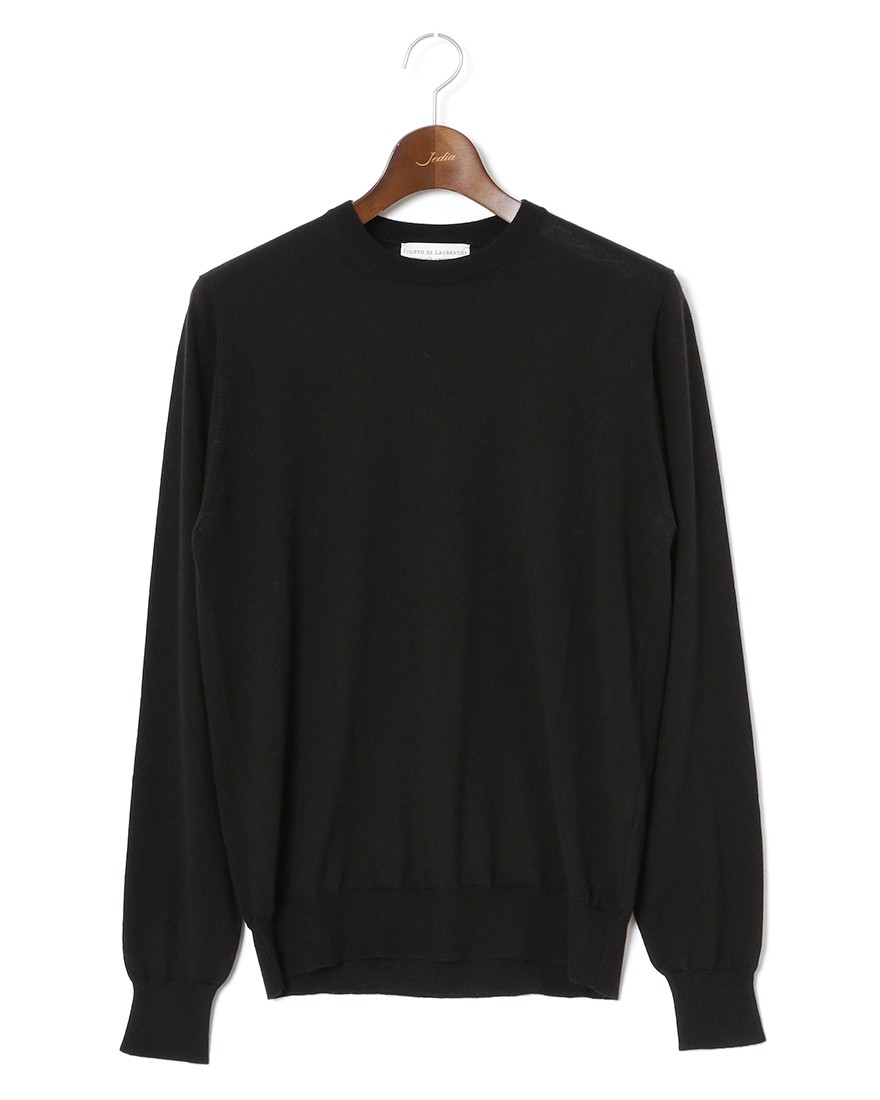 FILIPPO DE LAURENTIIS18G ウールシルクカシミヤ クルーネックニットc0