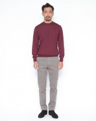 FILIPPO DE LAURENTIIS18G ウールシルクカシミヤ クルーネックニットmb_01l