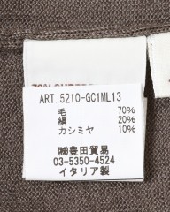 FILIPPO DE LAURENTIIS18G ウールシルクカシミヤ クルーネックニットmb_14l