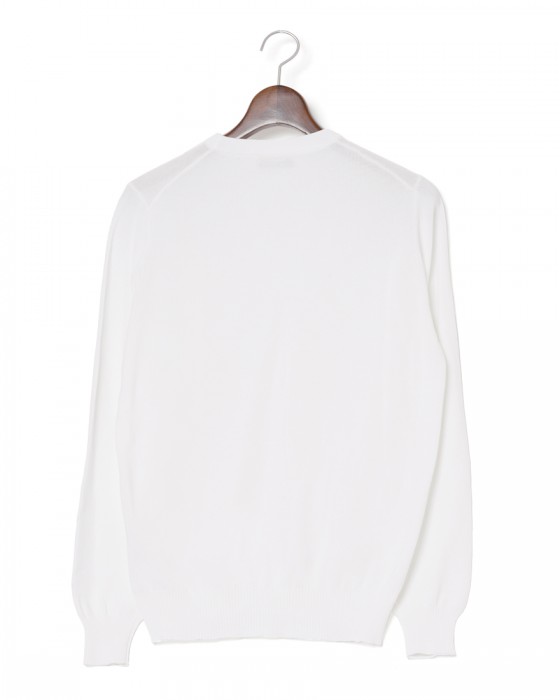 FILIPPO DE LAURENTIIS12G クレープコットンハニコ クルーネック ロングスリーブニット01l