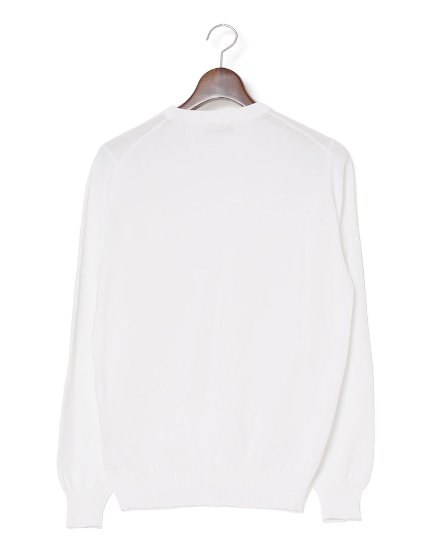 FILIPPO DE LAURENTIIS12G クレープコットンハニコ クルーネック ロングスリーブニット01l