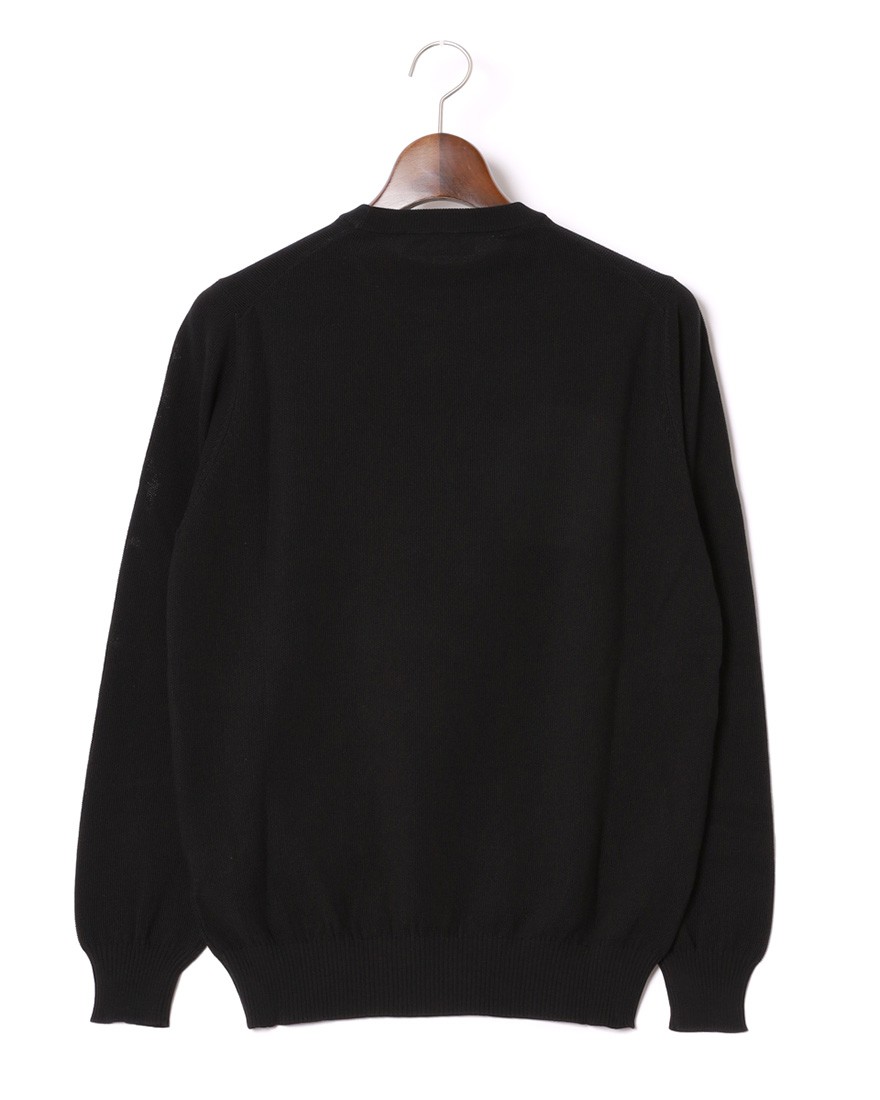 FILIPPO DE LAURENTIIS12G クレープコットンハニコ クルーネック ロングスリーブニット12l