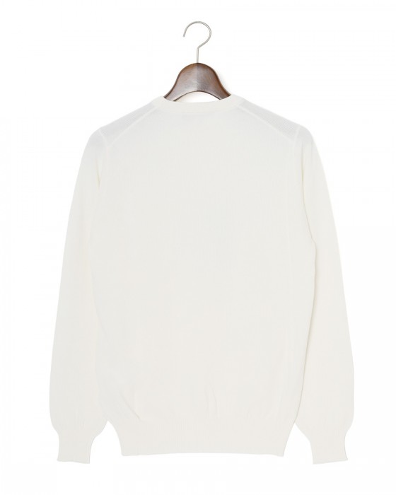 FILIPPO DE LAURENTIIS12G クレープコットンハニコ クルーネック ロングスリーブニット19l