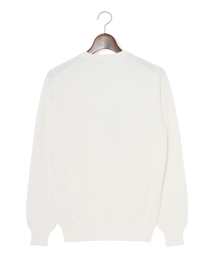FILIPPO DE LAURENTIIS12G クレープコットンハニコ クルーネック ロングスリーブニット19l