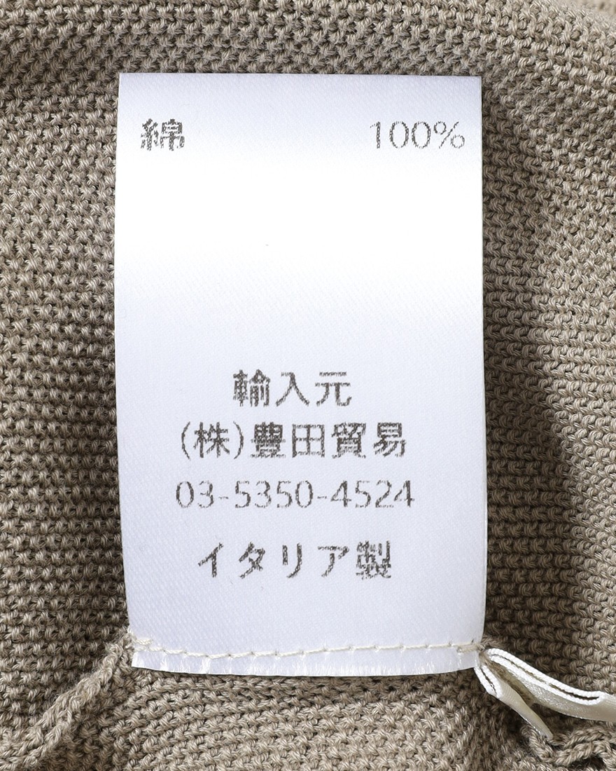 FILIPPO DE LAURENTIIS12G クレープコットンハニコ クルーネック ロングスリーブニット21l