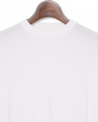 FILIPPO DE LAURENTIIS12G クレープコットンハニコ クルーネック ロングスリーブニットmb_04l