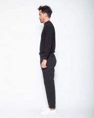 FILIPPO DE LAURENTIIS12G クレープコットンハニコ クルーネック ロングスリーブニットmb_14l