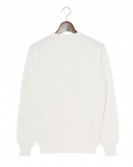 FILIPPO DE LAURENTIIS12G クレープコットンハニコ クルーネック ロングスリーブニットmb_19l