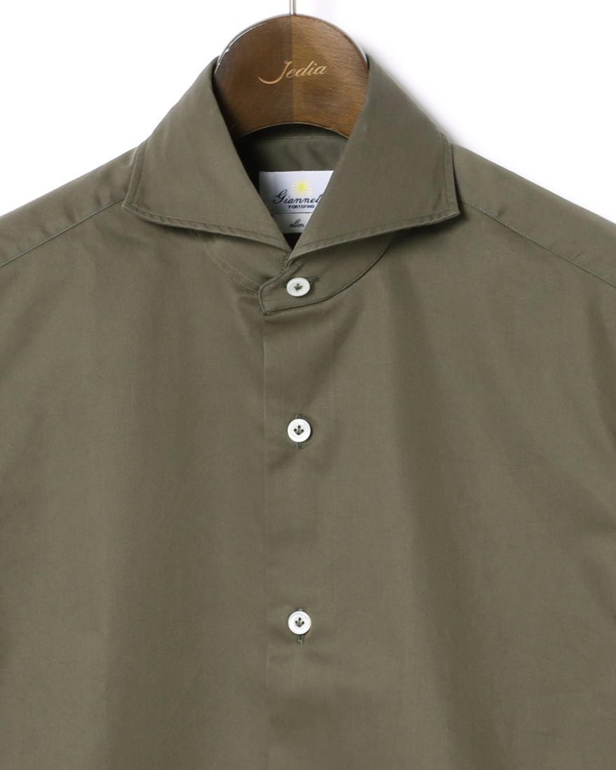 giannettoギャバジン カッタウェイシャツ【SLIM FIT】07l