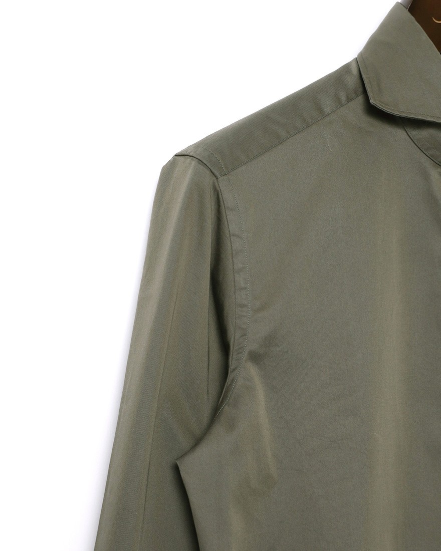 giannettoギャバジン カッタウェイシャツ【SLIM FIT】10l