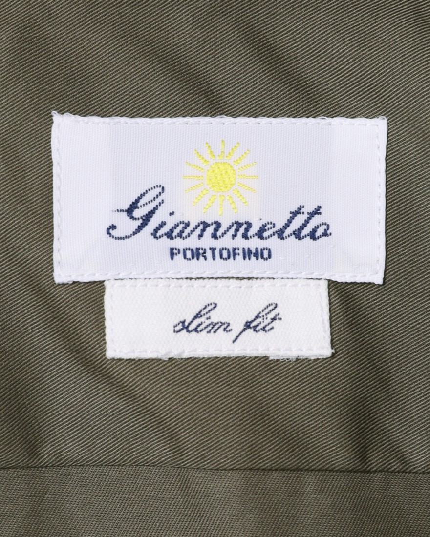giannettoギャバジン カッタウェイシャツ【SLIM FIT】14l