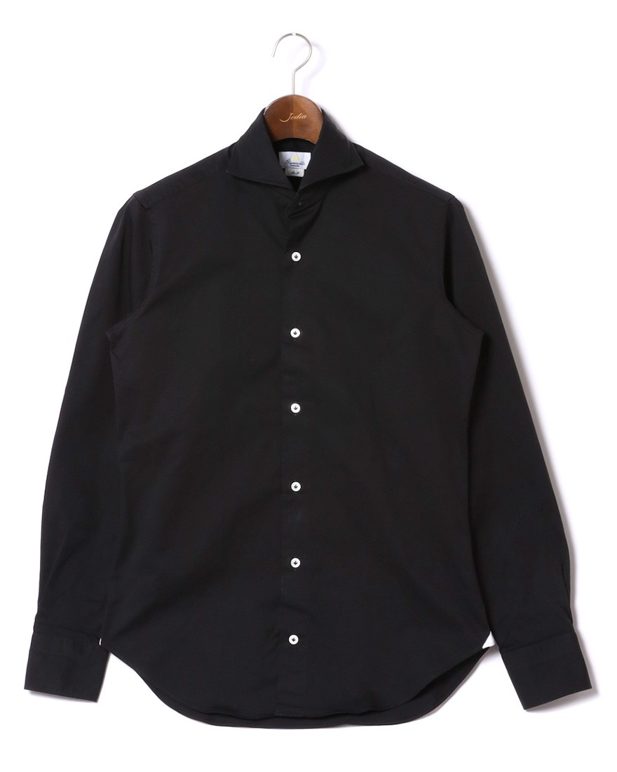 giannettoギャバジン カッタウェイシャツ【SLIM FIT】c1
