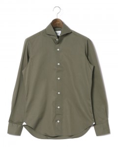 ギャバジン カッタウェイシャツ【SLIM FIT】