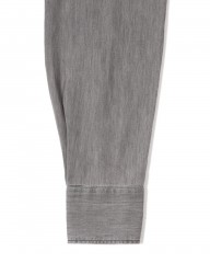 giannettoシャンブレー グレー カッタウェイシャツ 【SLIM FIT】mb_14l