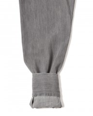 giannettoシャンブレー グレー カッタウェイシャツ 【SLIM FIT】mb_16l