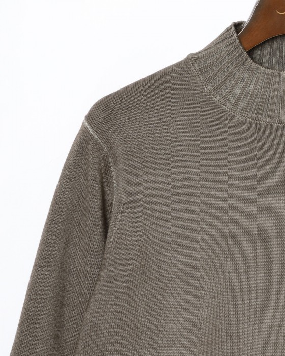 FILIPPO DE LAURENTIIS10G ガーメントダイウール モックネック ニット04l