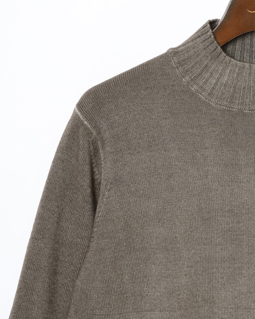 FILIPPO DE LAURENTIIS10G ガーメントダイウール モックネック ニット04l