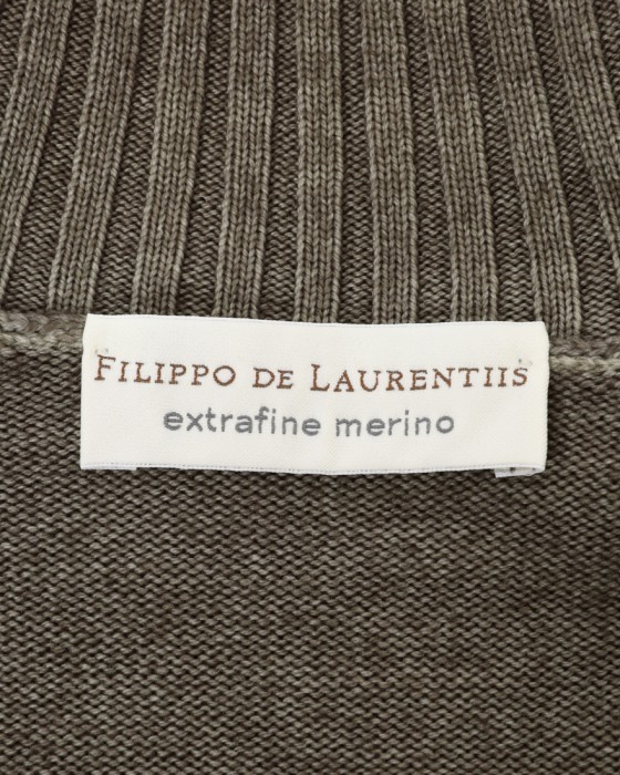 FILIPPO DE LAURENTIIS10G ガーメントダイウール モックネック ニット05l