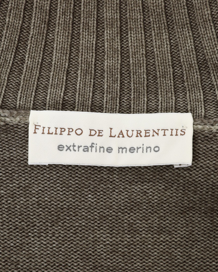 FILIPPO DE LAURENTIIS10G ガーメントダイウール モックネック ニット05l