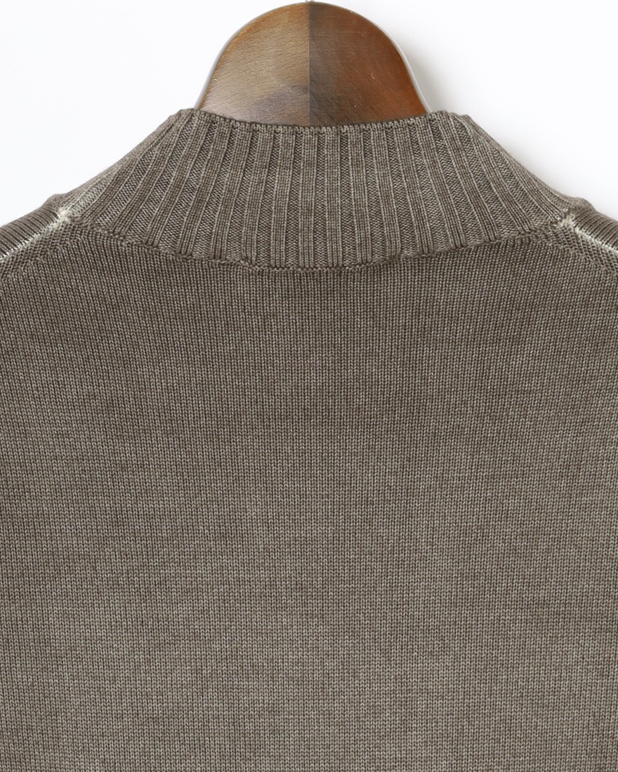 FILIPPO DE LAURENTIIS10G ガーメントダイウール モックネック ニット06l