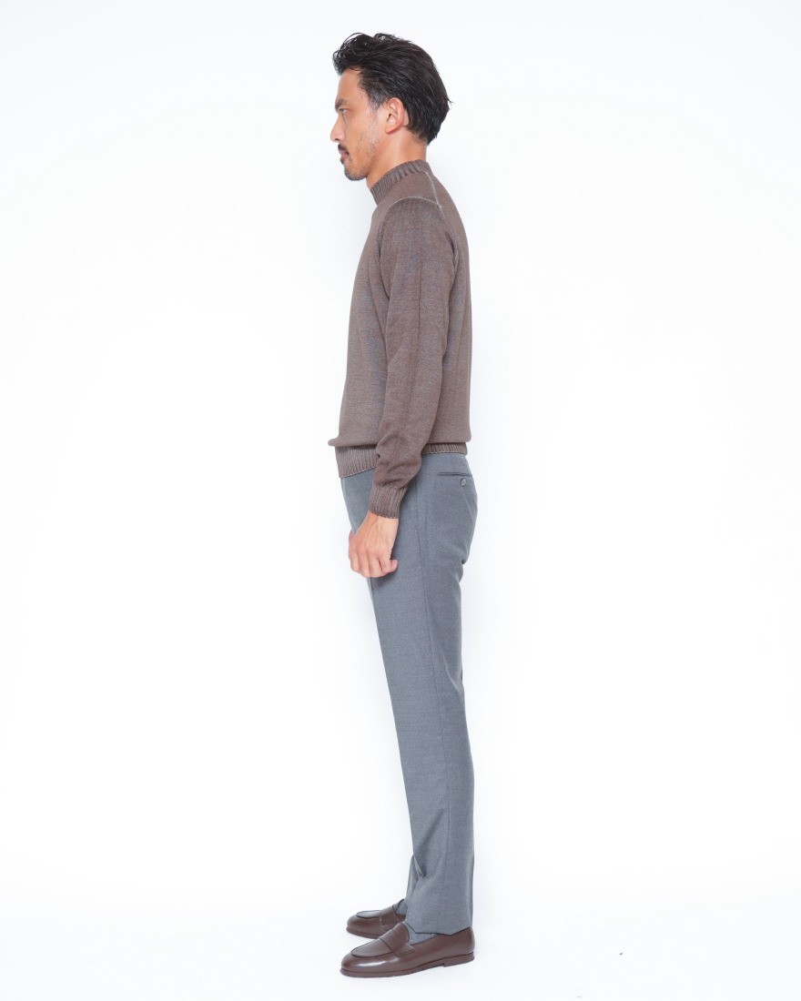FILIPPO DE LAURENTIIS10G ガーメントダイウール モックネック ニット12l