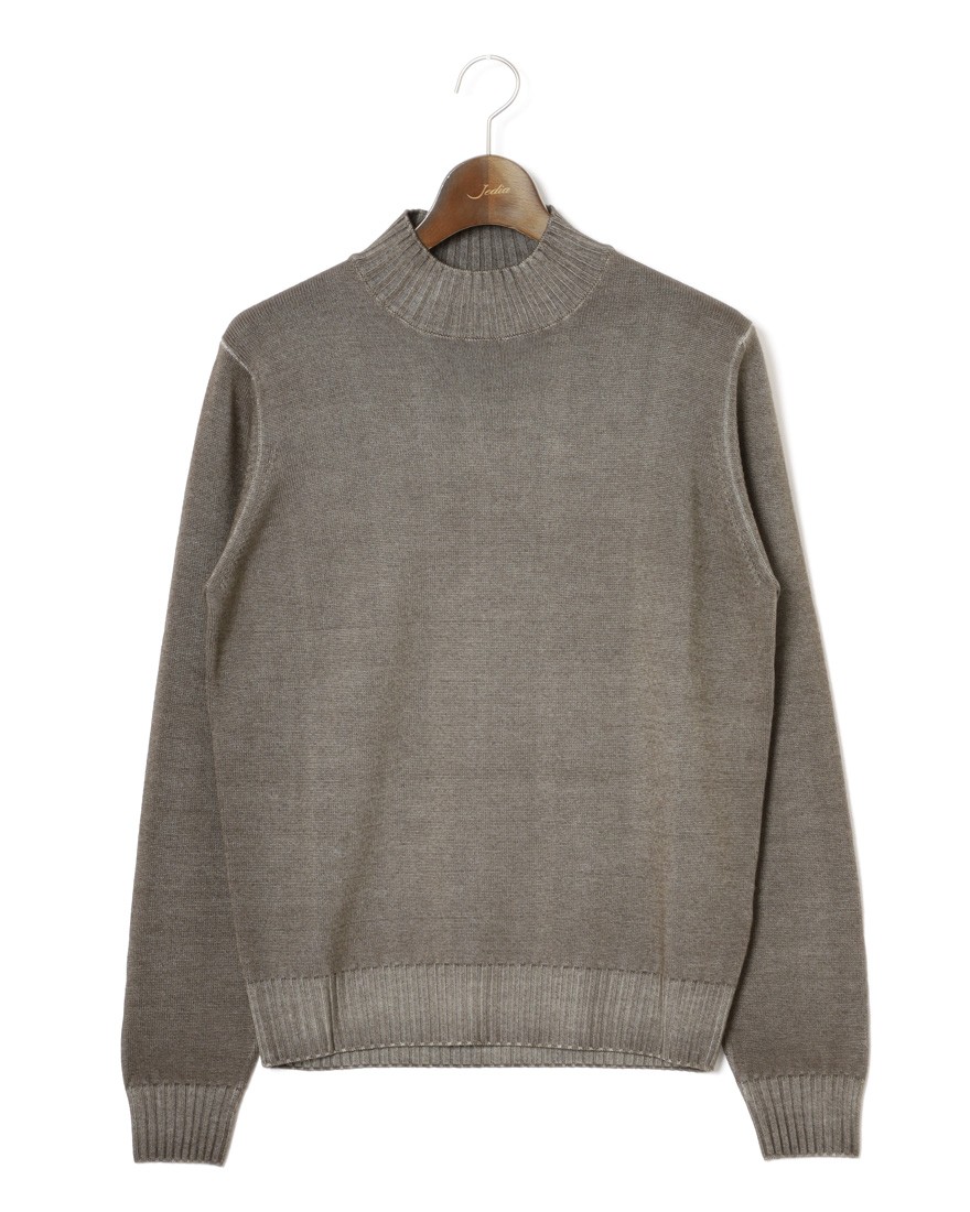 FILIPPO DE LAURENTIIS10G ガーメントダイウール モックネック ニットc1
