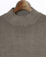 FILIPPO DE LAURENTIIS10G ガーメントダイウール モックネック ニットmb_03l
