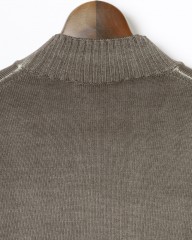 FILIPPO DE LAURENTIIS10G ガーメントダイウール モックネック ニットmb_06l