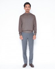 FILIPPO DE LAURENTIIS10G ガーメントダイウール モックネック ニットmb_11l